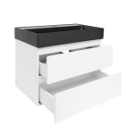 Koupelnová skříňka s umyvadlem SAT B-Way 79x50x45 cm bílá lesk BWAY280WU2BB BWAY280WU2BB