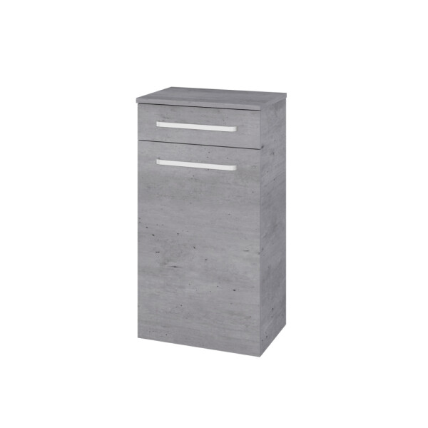 Dřevojas - Nízká skříňka DOS SNDZ 50 - D01 Beton / Úchytka T01 / D01 Beton / Levé 156190A
