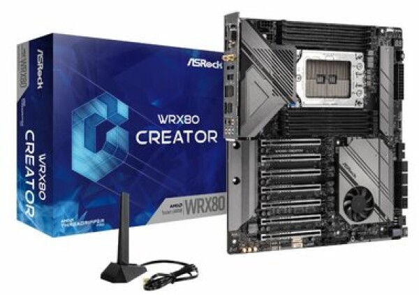 ASRock WRX80 Creator R2.0 / sWRX8 / 8x DDR4 / 7x PCIex16 / 2x 10GLAN / Wi-Fi / BT / eATX (90-MXBKH0-A0UAYZ)