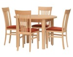 STIMA Jídelní stůl FIT 95 - podnož bílá/černá ROZMĚR: pr. 95 cm - pevný 53239_PR