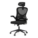 Kancelářská židle, houpací mechanismus, černá, KA-K2021 BK
