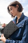 Sada kabelka a taštička na zip Reisenthel Shopper e1 set Glossy dots black