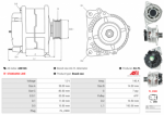 Alternátor A0816S
