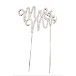 Dortisimo Zápich do dortu kovový stříbrný Mr & Mrs