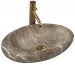 REA - Umyvadlo na desku Roxy B Stone Nature 48,7x30,7 REA-U6650