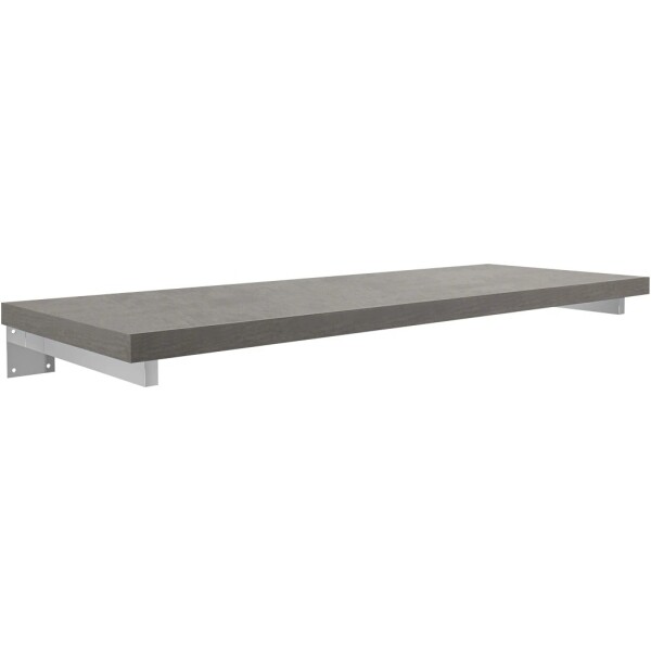 CERANO Deska pod umyvadlo Navira Pro + 2 skryté konzole - betonově šedá - 80x46x3,6 cm