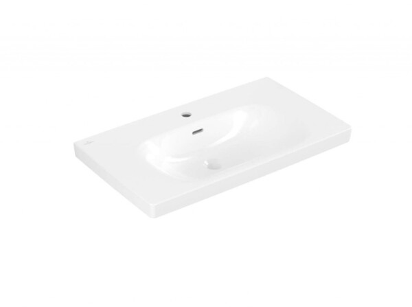 VILLEROY & BOCH - Skyla Umyvadlo, 80x46 cm, s přepadem, otvor pro baterii, alpská bílá 5A518001