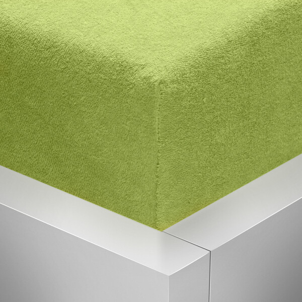 Stanex Froté napínací prostěradlo zelené jablko ROZMĚR: (š/d/v) 90 x 200 x 20 cm, Barva: ZELENÉ JABLKO