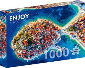 ENJOY Puzzle Letecký pohled na Primošten, Chorvatsko