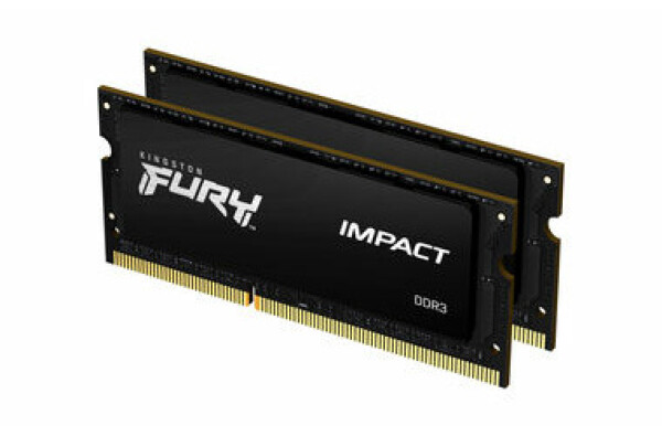 Kingston FURY Impact 16GB (2x 8GB) DDR3L 1866MHz / CL11 / SO-DIMM / 1.35V / Non-ECC / Un-Registered (KF318LS11IBK2/16)