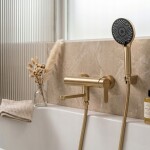 REA - Sprchová hadice Brush Gold 150 cm REA-08024
