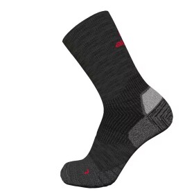 Ponožky ALPINA PRO R+L dark grey mel/red Velikost EUR: 35-38