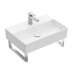 VILLEROY & BOCH - Memento 2.0 Umyvadlo 50x42 cm, bez přepadu, bez otvoru pro baterii, CeramicPlus, alpská bílá 4A2253R1