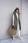 Nákupní taška Reisenthel Loopshopper L Frame Rhombus olive