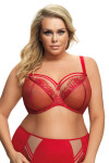 Dámská podprsenka 496 Paradise red - GORSENIA červená 75/D