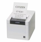 Citizen CT-E301 bílá / pokladní / 80mm / Termotiskárna / 203dpi / USB / řezačka (CTE301XXEWX)