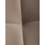 Jídelní židle, krémová, sametová látka, CT-281 CRM4