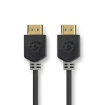 Nedis Ultra High Speed HDMI 2m antracit / Kabel HDMI / 8K 60Hz / 48 Gbps / Ethernet (CVBW35000BK20)