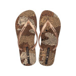 Dámské žabky Animal W 83617AY384 Hnědá s béžovou vzor - Ipanema hnědá-béžová 40