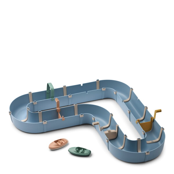 LIEWOOD Vodní dráha pro děti Cassian Beach Blue, modrá barva, plast