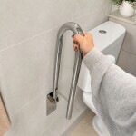 Sklopné koupelnové madlo Chrome REA-89056