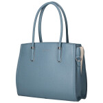 Elegantní dámská koženková kabelka na rameno Miraya, světle modrá