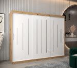 Šatní skříň Abi Y0 Barva korpusu: Dub artisan, Rozměry: 120 cm, Dveře: Černá