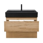 Koupelnová skříňka 2 zásuvková s umyvadlem SAT B-Way 79x50x45 cm dub mat BWAY280OAKU2B2B BWAY280OAKU2B2B