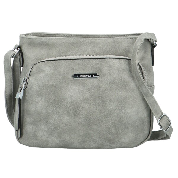 Trendová dámská koženková crossbody Edina, šedá