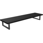 CERANO Deska pod umyvadlo Navira Pro + 2+1 podpěrná konzole - černá matná - 160x46x3,6 cm - 6061196