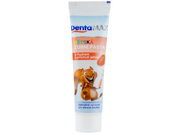 DentaMax Dětská zubní pasta s fluórem a příchutí jahod 50 ml