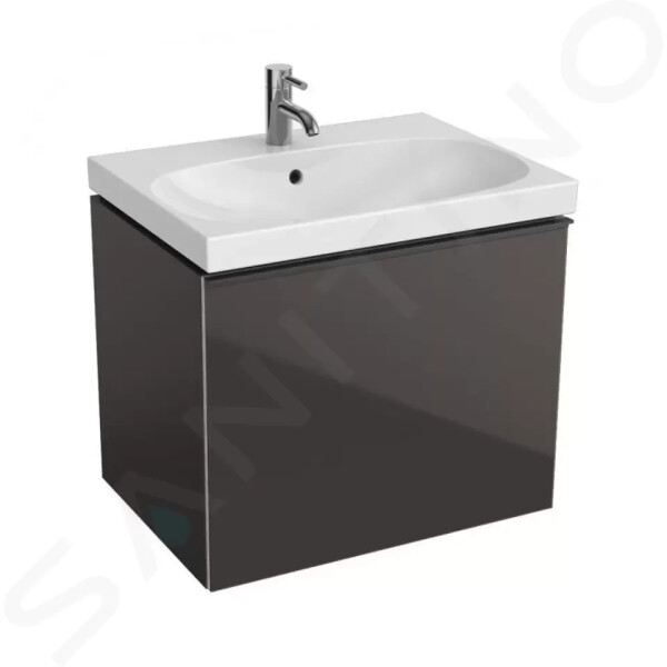 GEBERIT - Acanto Skříňka pod umyvadlo 650 mm, lávová 500.610.JK.2