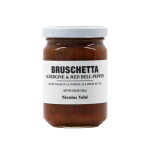 Nicolas Vahé Bruschetta lilek a červená paprika 140 g, červená barva, sklo, kov