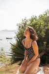 Jednodílné plavky Swimwear Anya Riva Spot Balconnet Swimsuit navy/vanilla SW1450 80G