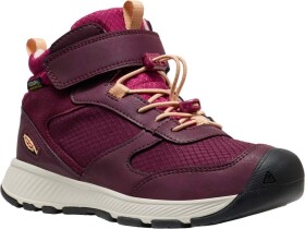 Dětské celoroční boty Keen SKUA MID WP YOUTH fig/peach fuzz Velikost: 32-33