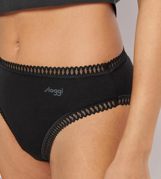 Dámské kalhotky GO Crush High leg C3P - BLUE - modré M008 - SLOGGI BLUE XL