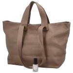 Velká a prostorná dámská kožená taška Sára, D40 zemitá