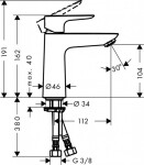 HANSGROHE - Talis E Umyvadlová baterie, chrom 71712000