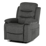 Polohovací křeslo, šedá, látka, TV-4086 GREY2
