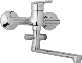 JB Sanitary Nástěnná umyvadlová a sprchová baterie FINERY, rozteč 150 mm, bez příslušenství, ramínko 200 mm F10 36 00