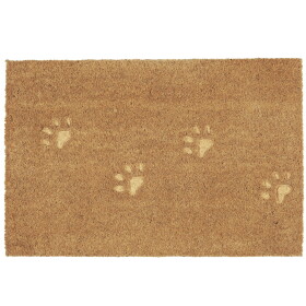 Ib Laursen Rohožka Dog Paws 40 × 60 cm, přírodní barva