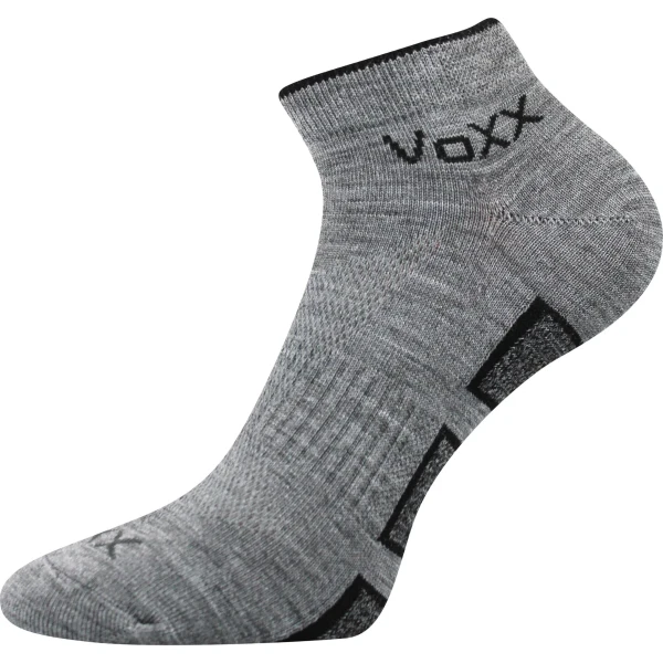 VOXX Ponožky sportovní slabé DUKATON se stříbrem SVĚTLE ŠEDÉ MELÉ (3 páry) 35-38 100714