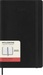 Moleskine Diář 2025 černý L, denní, měkký