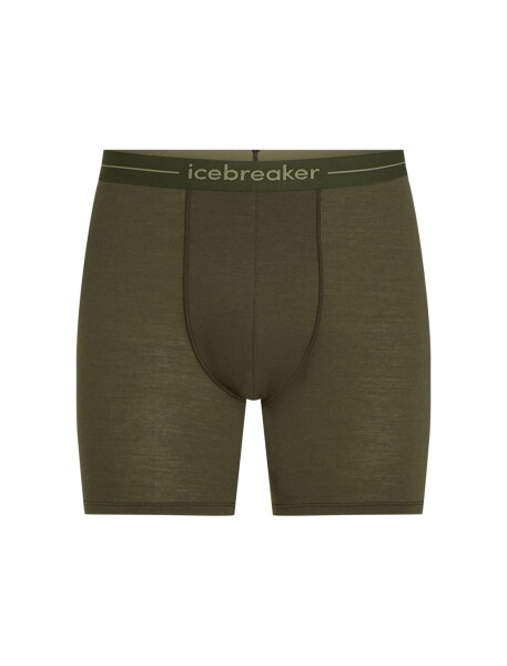 Pánské merino boxerky ICEBREAKER Mens Anatomica Long Boxers, Dark Loden velikost: M