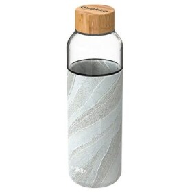 Quokka Skleněná lahev na vodu Flow white stone 660 ml (Q40002)
