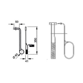 EOS - Topné těleso, spirála pro výparník Bi-O Mat W 2000W C20012753L