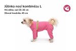 Warmie fleecová kombinéza pro psa Barva: Růžová, Délka zad (cm): 40, Obvod hrudníku: 55 - 62 cm