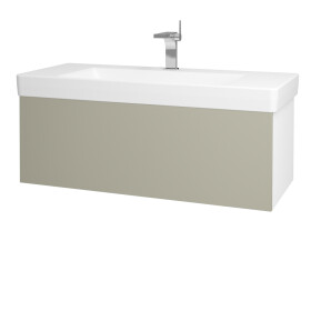 Dřevojas - Koupelnová skříňka VARIANTE SZZ 105 pro umyvadlo Laufen Pro S - N01 Bílá lesk / M05 Béžová mat 195670