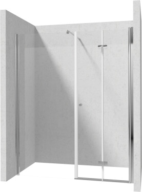 DEANTE/S - Sprchové dveře skládací 100, pevná stěna 100 KTSX043P+KTS_030P+KTS_011X KERRIA/0038