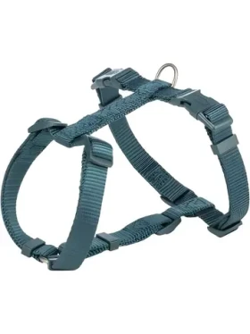 TRIXIE Postroj H-Premium petrolejová L-XL / Nylonový / Obvod 75-120 cm / Šířka 25 mm (203532)